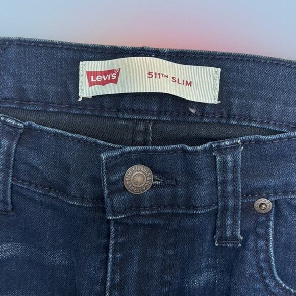 LEVI’S 511 Boy’s 16 Regular (28 x 30) SLIM Blue Jeans - Picture 4 of 5